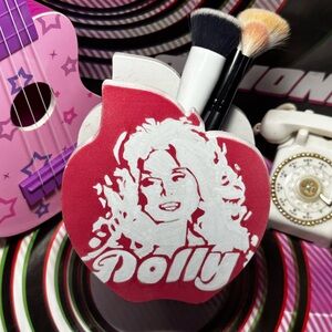 ⚡️Dolly Parton Apple 🍎 shaped pencil & Makeup Brush Holder